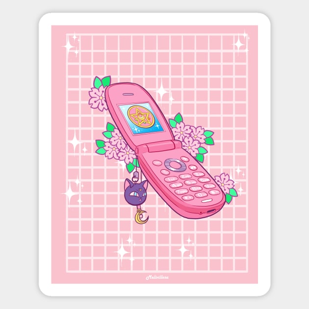 flip phone Magnet by melivillosa